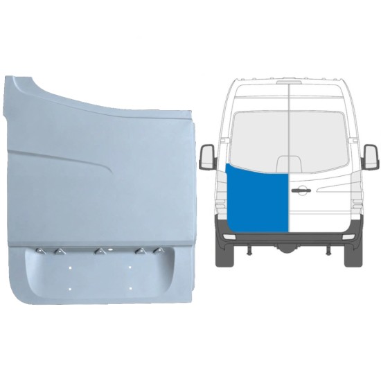 Opravný plech zadných dverí vysoký pre Volkswagen Crafter 2005-2017 / Ľavý 13506