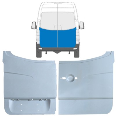 Opravný plech zadných dverí pre Mercedes Sprinter 2006-2018 / Ľavá+Pravá / Sada 10519