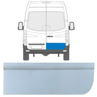 Opravný plech zadných dverí nízky pre Mercedes Sprinter 2006-2018 / Pravá 17169