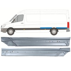 Lem zadného blatníka pre Mercedes Sprinter 2006-2018 / Ľavý / Sada 12058