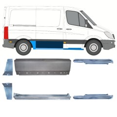 Opravný plech sada pre Mercedes Sprinter 2006-2018 / Ľavá+Pravá / 15589