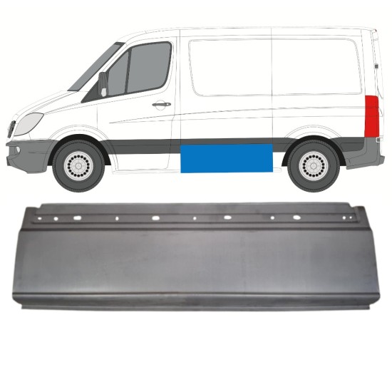 Opravný plech boku pre Mercedes Sprinter 2006-2018 / Ľavý 15587