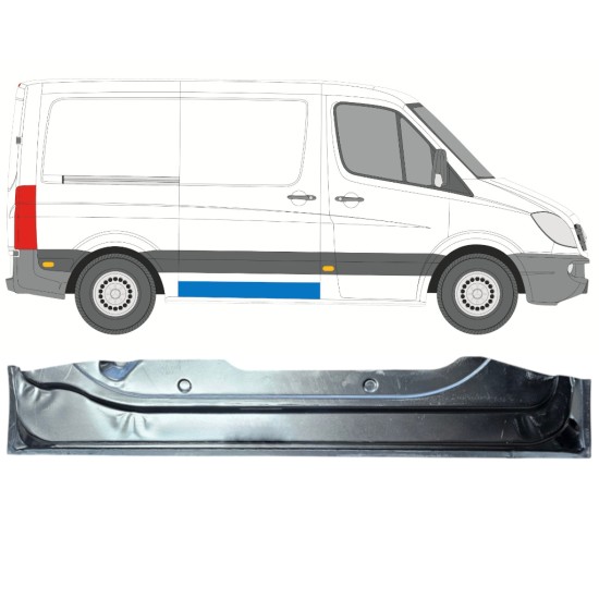 Opravný plech vnútorného prahu posuvných dverí pre Mercedes Sprinter 2006-2013 / Pravá 15871
