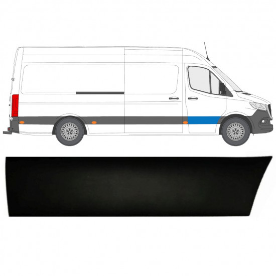 Lišta predných dverí pre Mercedes Sprinter 2018- / Pravá 12926