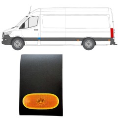 Bočná lišta predného stĺpika so svetlom pre Mercedes Sprinter 2018- / Ľavý / Sada 12963