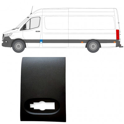 Bočná lišta predného stĺpika pre Mercedes Sprinter 2018- / Ľavý 12929