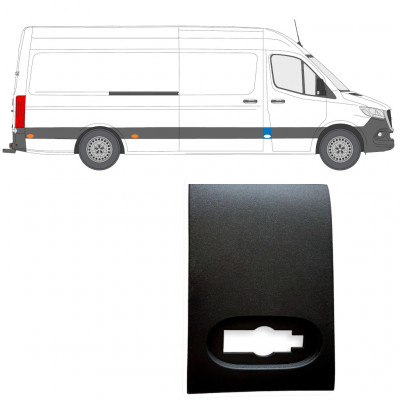 Bočná lišta predného stĺpika pre Mercedes Sprinter 2018- / Pravá 12928