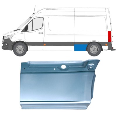 Opravný plech zadného blatníka spodná časť pre Mercedes Sprinter 2018- / Ľavý 14550
