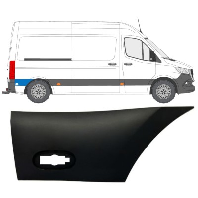 Bočná lišta zadného blatníka pre Mercedes Sprinter 2018- / Pravá 12936