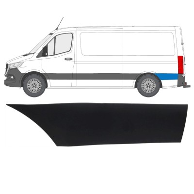 Bočná lišta zadného blatníka za kolesom pre Mercedes Sprinter 2018- / Ľavý 16643