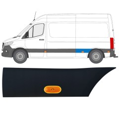 Bočná lišta zadného blatníka so svetlom pre Mercedes Sprinter 2018- / Ľavý / Sada 12969