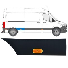 Bočná lišta zadného blatníka so svetlom pre Mercedes Sprinter 2018- / Pravá / Sada 12968