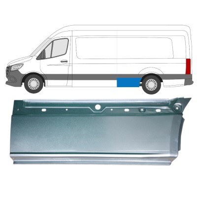 Opravný plech zadného blatníka spodná časť pre Mercedes Sprinter 2018- / Ľavý 14552