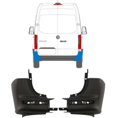 Zadný roh nárazníka pre Mercedes Sprinter 2018- / Ľavá+Pravá / Sada 14945