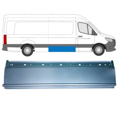 Opravný plech boku pre Mercedes Sprinter 2018- / Pravá 14548