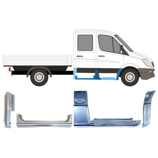 Opravný plech sada pre Volkswagen Crafter 2005-2017 / Pravá 15527