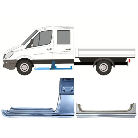 Opravný plech sada pre Mercedes Sprinter 2006-2018 / Ľavý / 15088