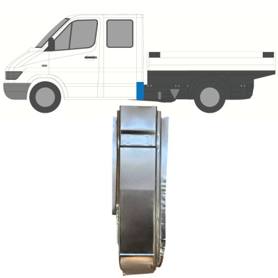 Opravný plech zadného rohu pre Mercedes Sprinter 1995-2006 / Ľavý 16399