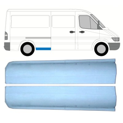 Opravný plech zadného blatníka predná časť pre Mercedes Sprinter 1995-2006 / Ľavá+Pravá / Sada 9861