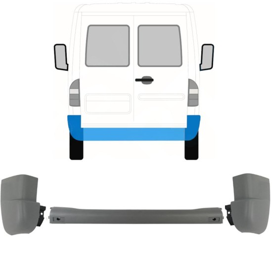 Zadný nárazník pre Mercedes Sprinter 1995-2006 / Sada 9718