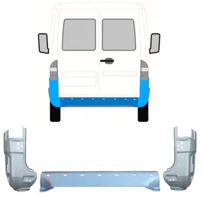 Opravný panel zadný pre Mercedes Sprinter 1995-2006 / Sada 9716