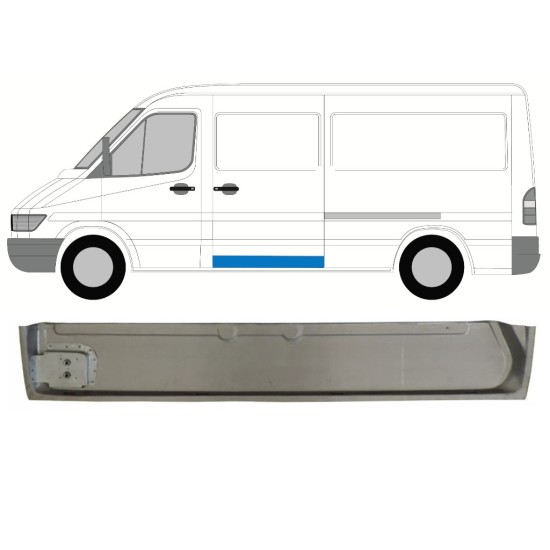 Opravný plech posuvných dverí vnútorný pre Mercedes Sprinter 1995-2006 / Ľavý 17295