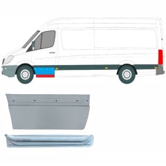 Opravný plech predných dverí vnútorný + vonkajší pre Mercedes Sprinter 2006-2018 / Ľavý / Sada 9624