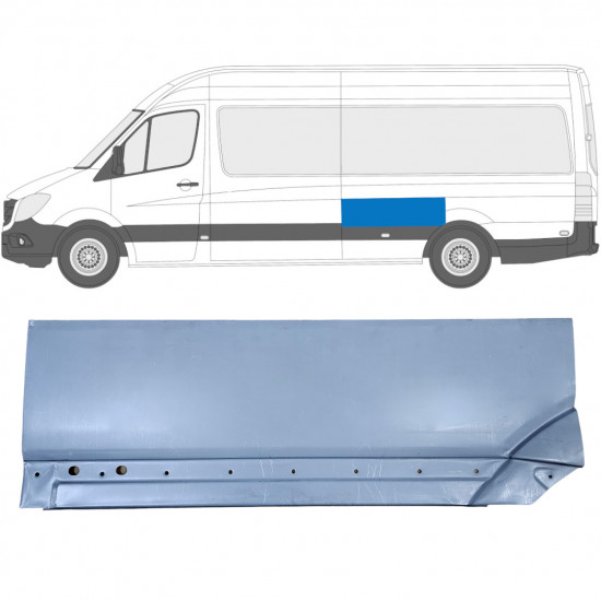 Lem zadného blatníka pre Mercedes Sprinter 2006- / Ľavý 8552