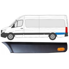 Bočná lišta zadného blatníka za kolesom s lampou pre Mercedes Sprinter 2006-2018 / Ľavý / Sada 9059