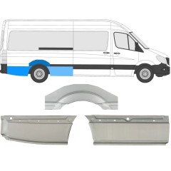 Lem zadného blatníka pre Mercedes Sprinter 2006-2018 / Pravá / Sada 8717