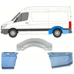 Lem zadného blatníka pre Mercedes Sprinter 2006-2018 / Ľavý / Sada 8716