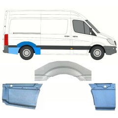 Lem zadného blatníka pre Mercedes Sprinter 2006-2018 / Pravá / Sada 8715