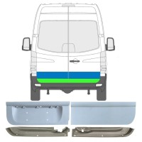 Opravný plech zadných dverí pre Volkswagen Crafter 2005-2017 / Ľavá+Pravá 17175
