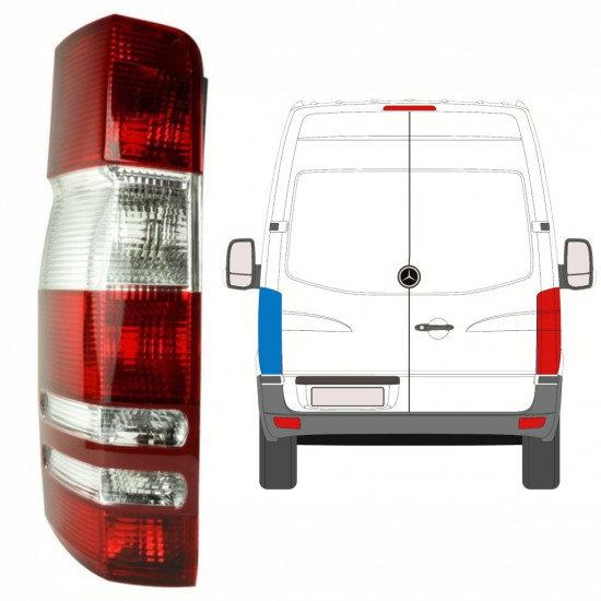 Zadná lampa pre Mercedes Sprinter 2006-2018 / Ľavý 9084