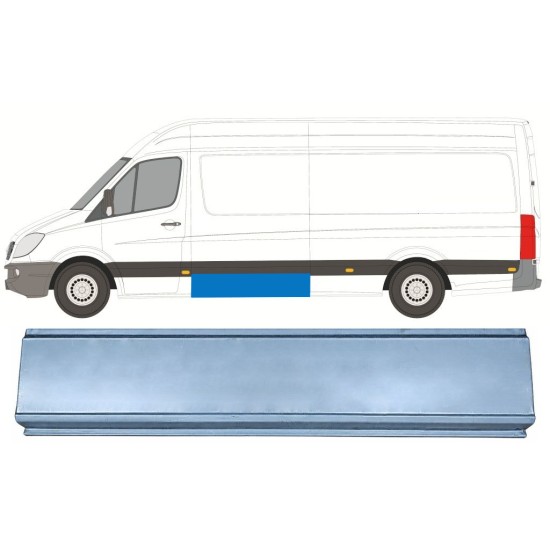 Opravný plech boku pre Mercedes Sprinter 2006-2018 / Ľavý 17306
