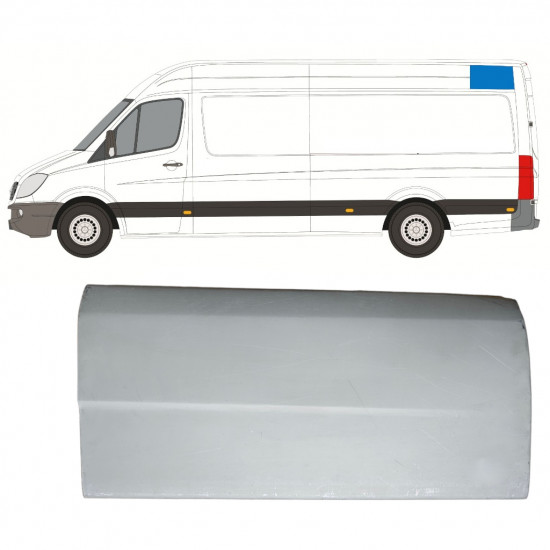 Opravný plech strechy pre Mercedes Sprinter 2006- / Ľavý 8184