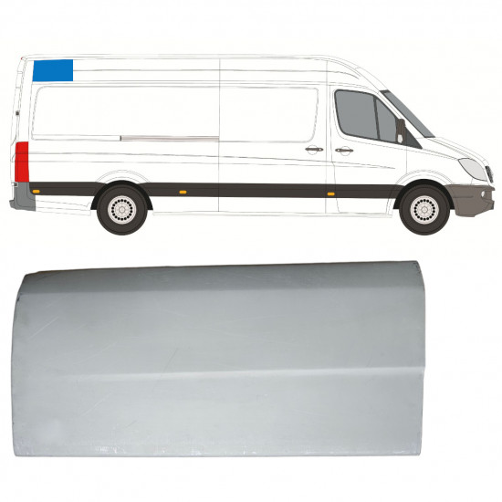 Opravný plech strechy pre Mercedes Sprinter 2006- / Pravá 8183