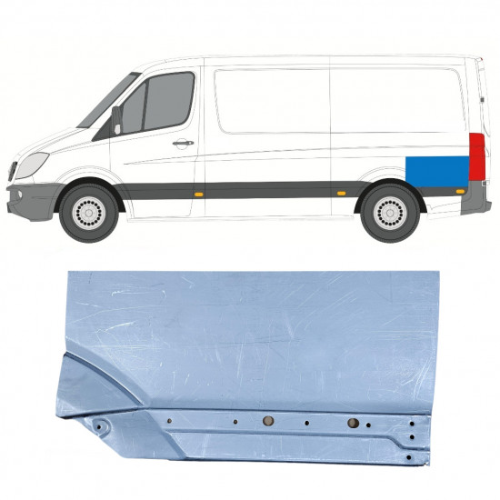 Lem zadného blatníka pre Mercedes Sprinter 2006- / Ľavý 11274