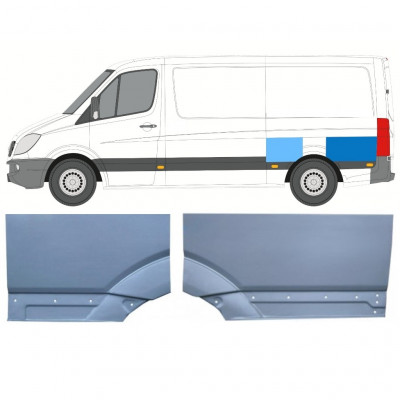 Lem zadného blatníka pre Mercedes Sprinter 2006- / Ľavý / Sada 11276