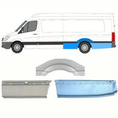 Lem zadného blatníka pre Mercedes Sprinter 2006-2018 / Ľavý / Sada 8720