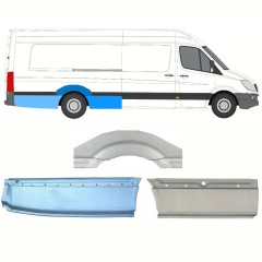 Lem zadného blatníka pre Mercedes Sprinter 2006-2018 / Pravá / Sada 8719