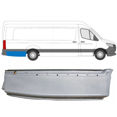 Lem zadného blatníka pre Mercedes Sprinter 2018- / XLWB / Pravá 8185