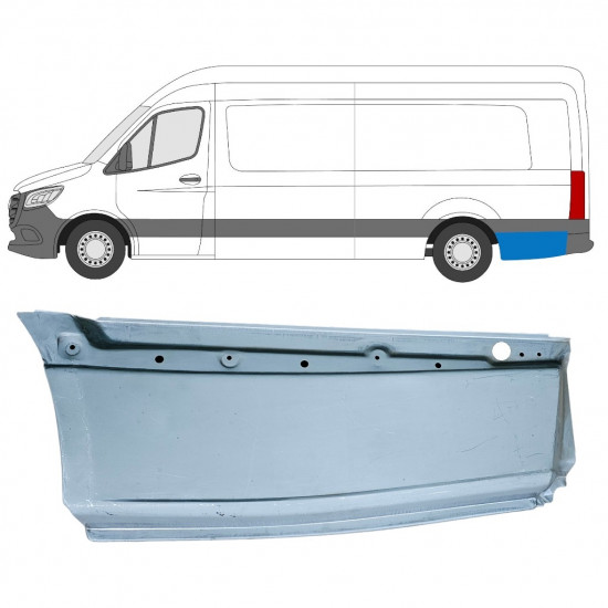 Lem zadného blatníka pre Mercedes Sprinter 2018- / Ľavý 12975