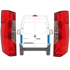 Zadná lampa pre Mercedes Sprinter 2018- / Ľavá+Pravá / Sada 12925