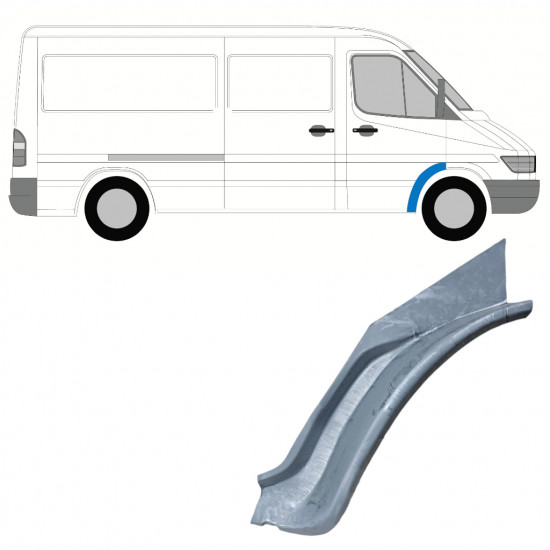 Vnútorný opravný plech predného blatníka pre Mercedes Sprinter 1995-2006 / Pravá 11897