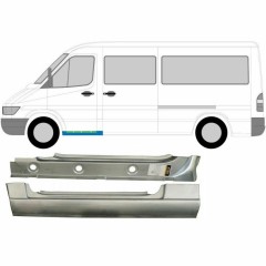 Opravný plech predného prahu vnútorný + vonkajší pre Mercedes Sprinter 1995-2006 / Ľavý / Sada 9573