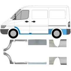 Opravný plech sada pre Mercedes Sprinter 1995-2006 / Ľavá+Pravá / 6748