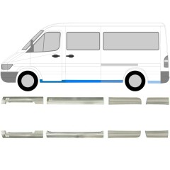Opravný plech sada pre Mercedes Sprinter 1995-2006 / Ľavá+Pravá / 6755