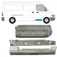 Opravný plech vnútorného prahu + blatníka + predného schodu pre Mercedes Sprinter 1995-2006 / Pravá / Sada 10529