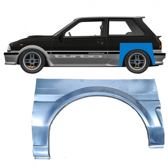 Lem zadného blatníka pre Toyota Starlet 1984-1989 / Ľavý 8152